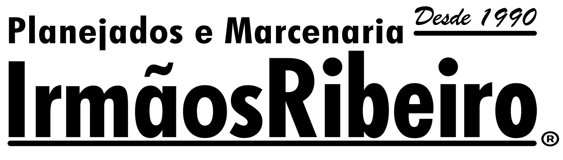 Logotipo Planejados e Marcenaria Irmãos Ribeiro